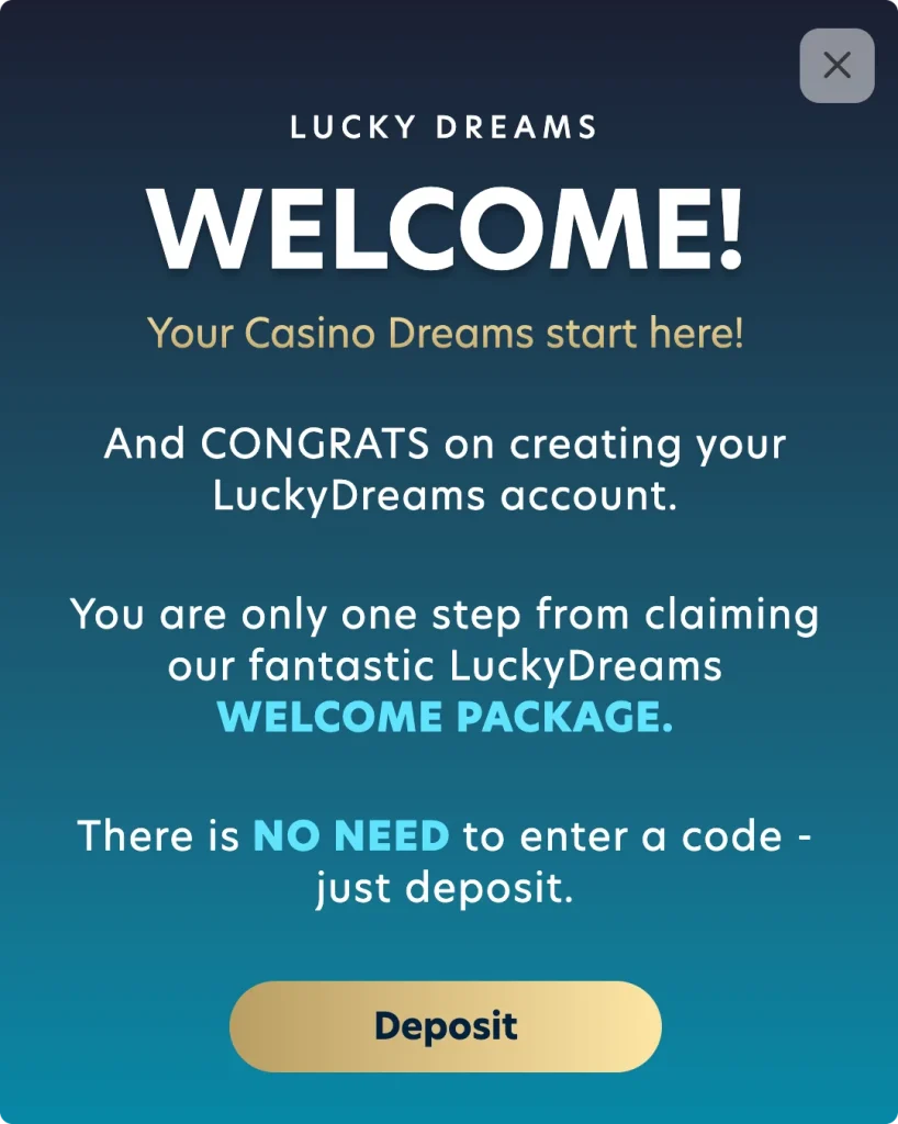 lucky dreams sign up