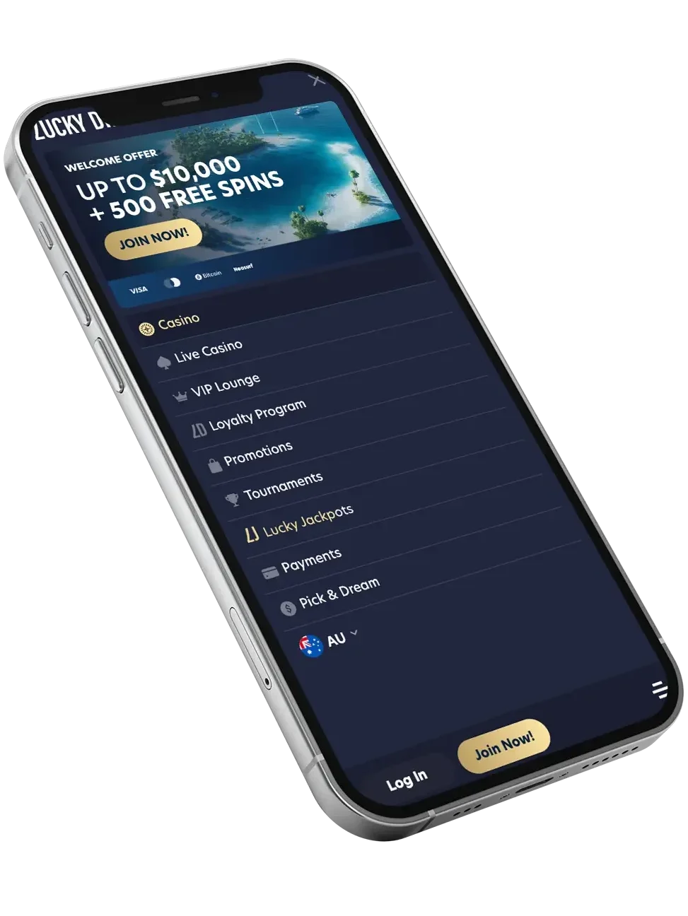 LuckyDreams mobile app